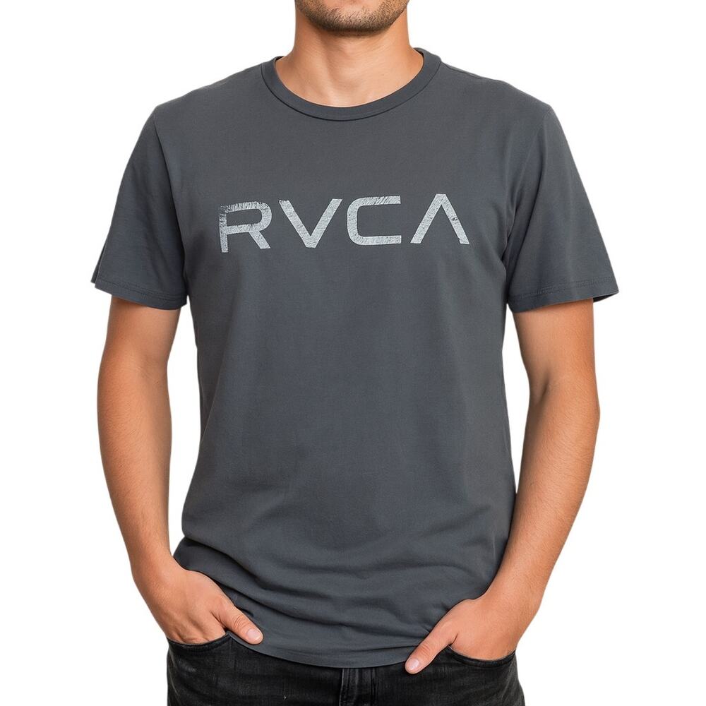 Men's Medium RVCA T-Shirt RVCA Vintage Wash Gray Blue Surf Skate Tee